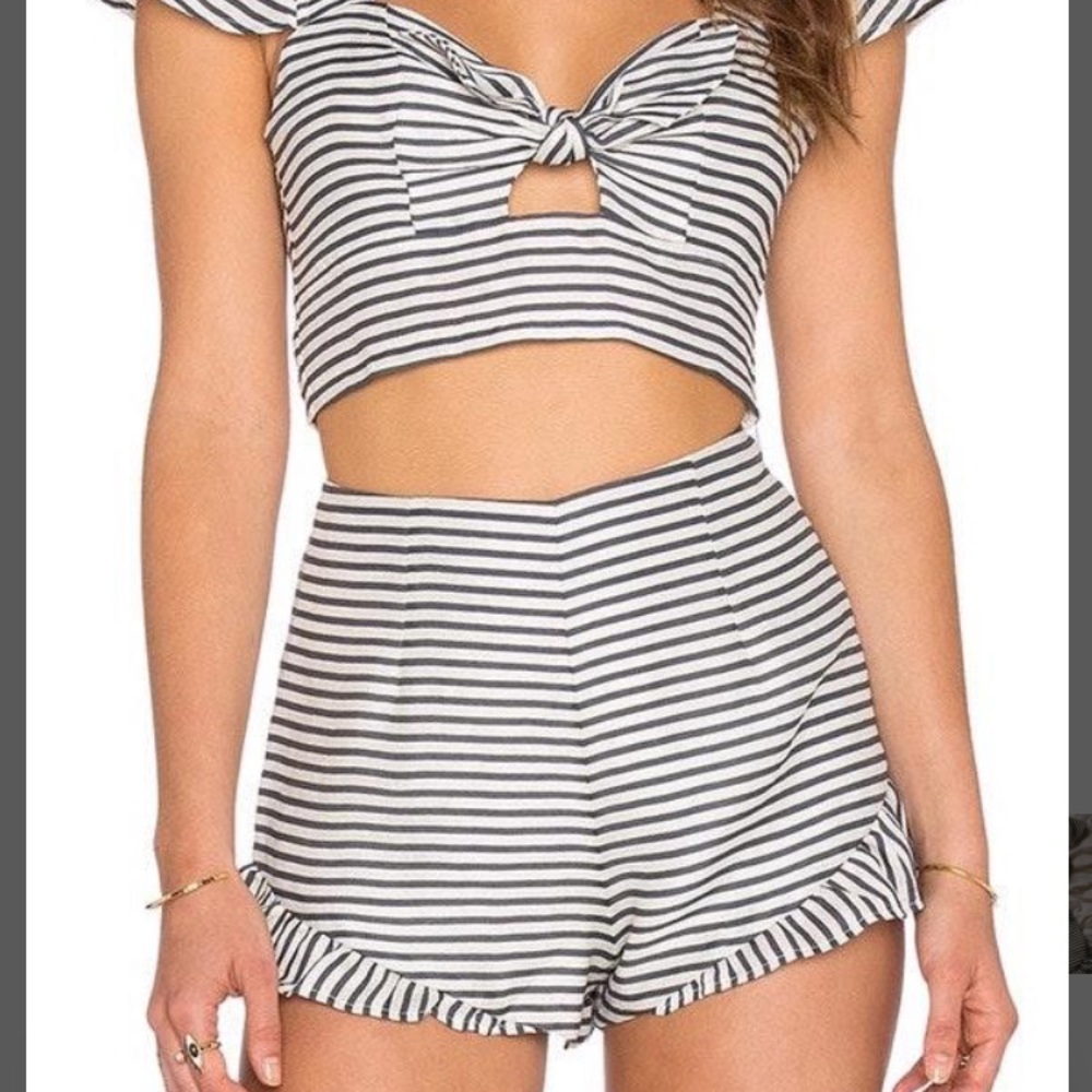 NBD ruffle shorts